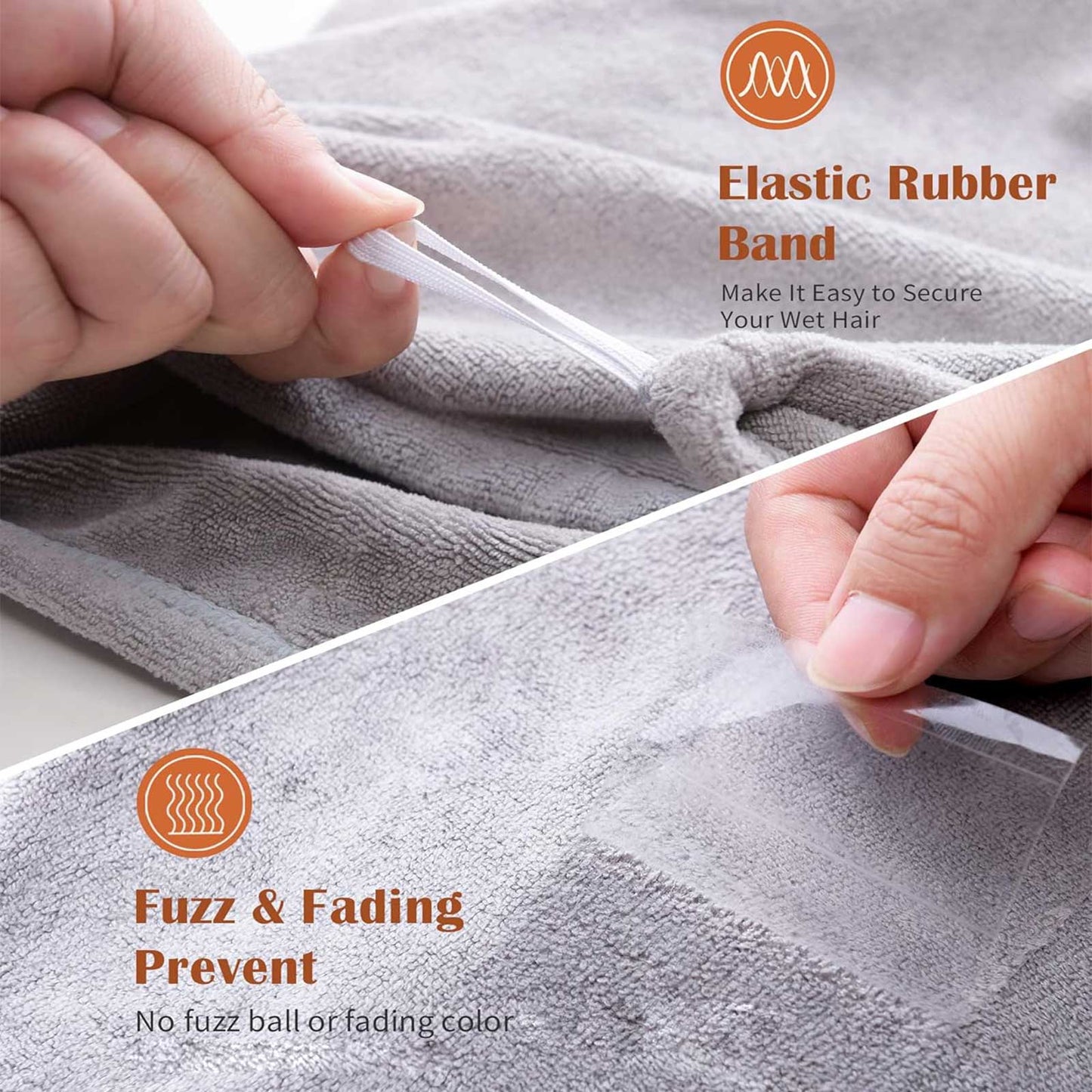 Ultra-Absorbent Microfiber Hair Towel Wrap - 3 Pack