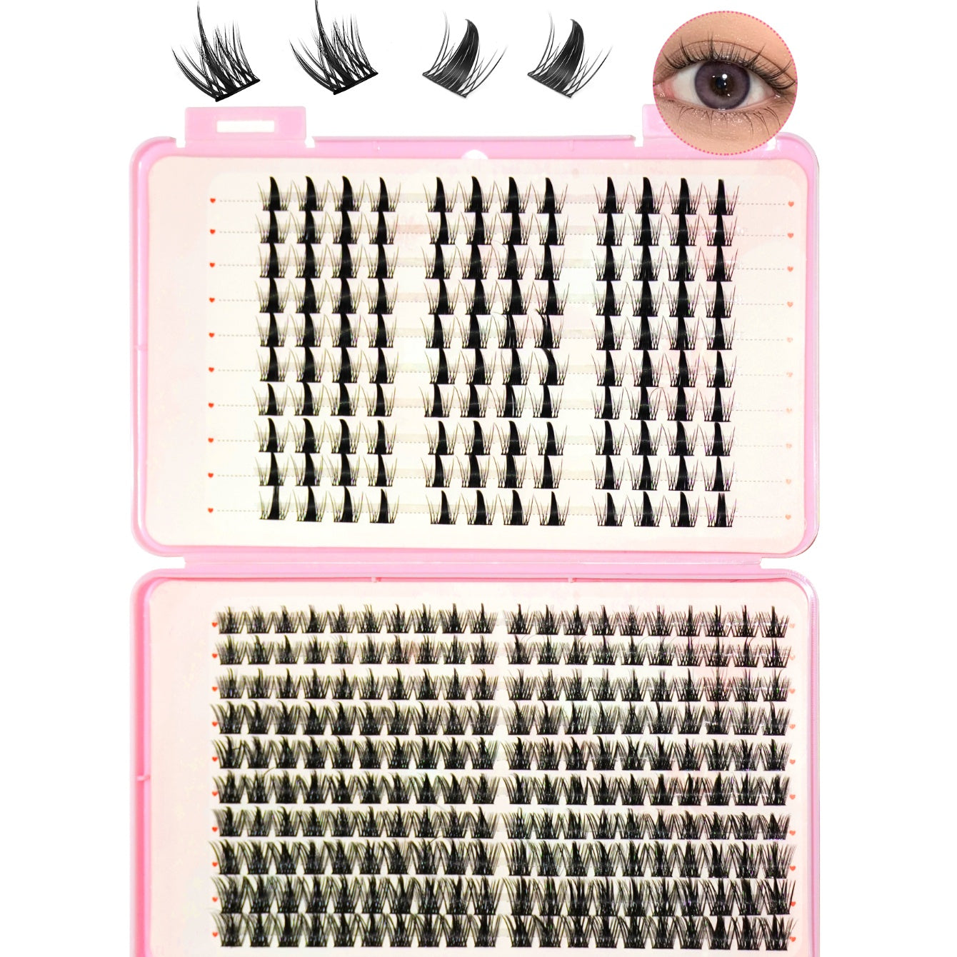 Hybrid False Eyelash Extension Set – 4 Styles
