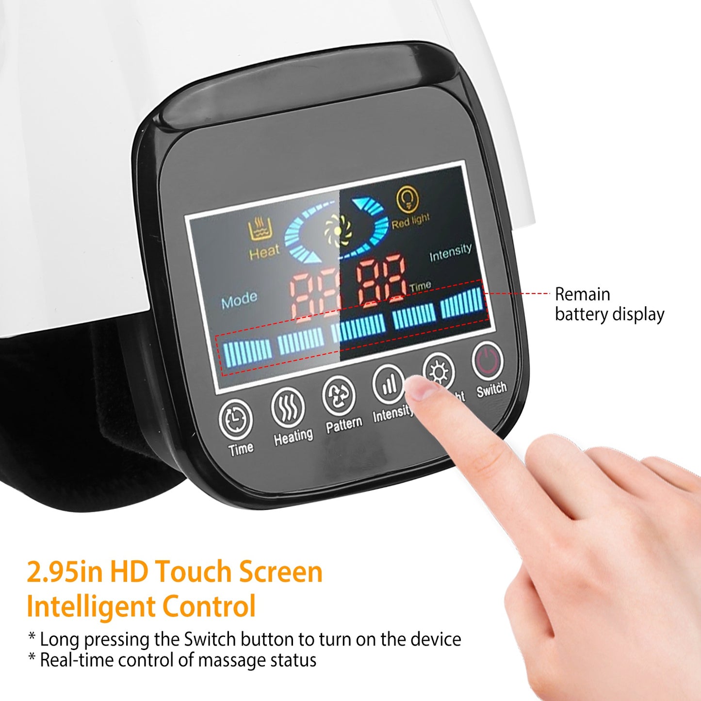 knee massager with heating and vibration