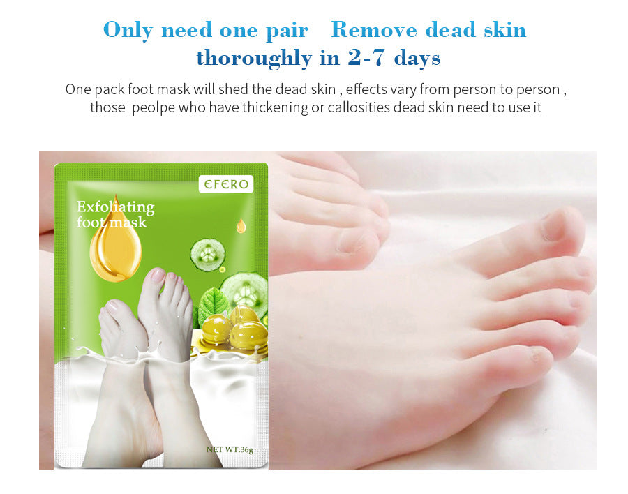 Exfoliating Foot Peeling Mask - Pedicure Socks for Soft, Smooth Heels