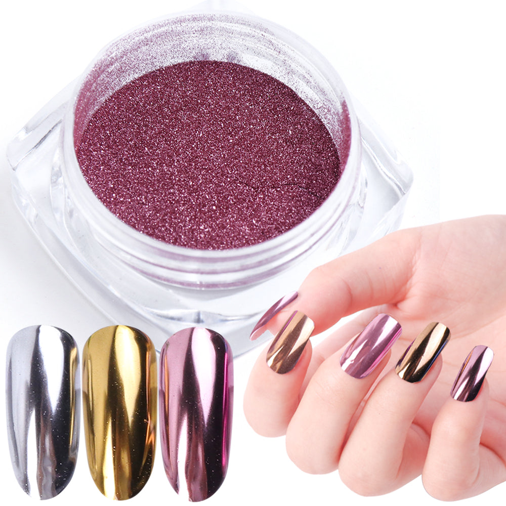 Chrome Mirror Pigment Powder – Nail Glitter Collection