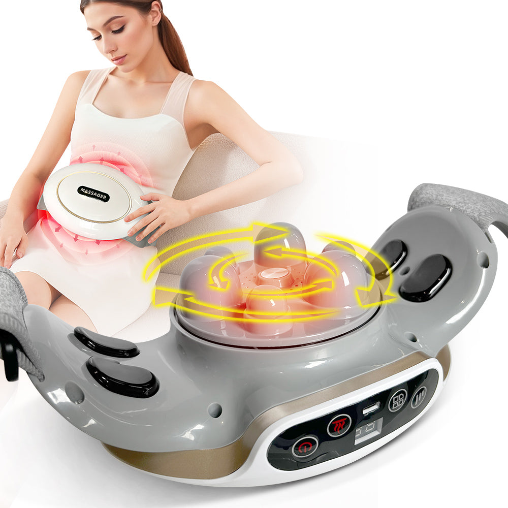 Automatic Abdominal Massager – 6 Heads, 3 Modes for Waist, Back, Neck & Legs