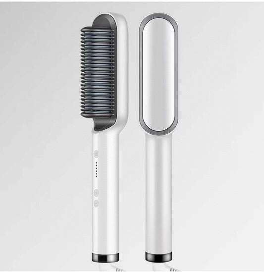 Professional 2-in-1 Ionic Hair Straightener Brush