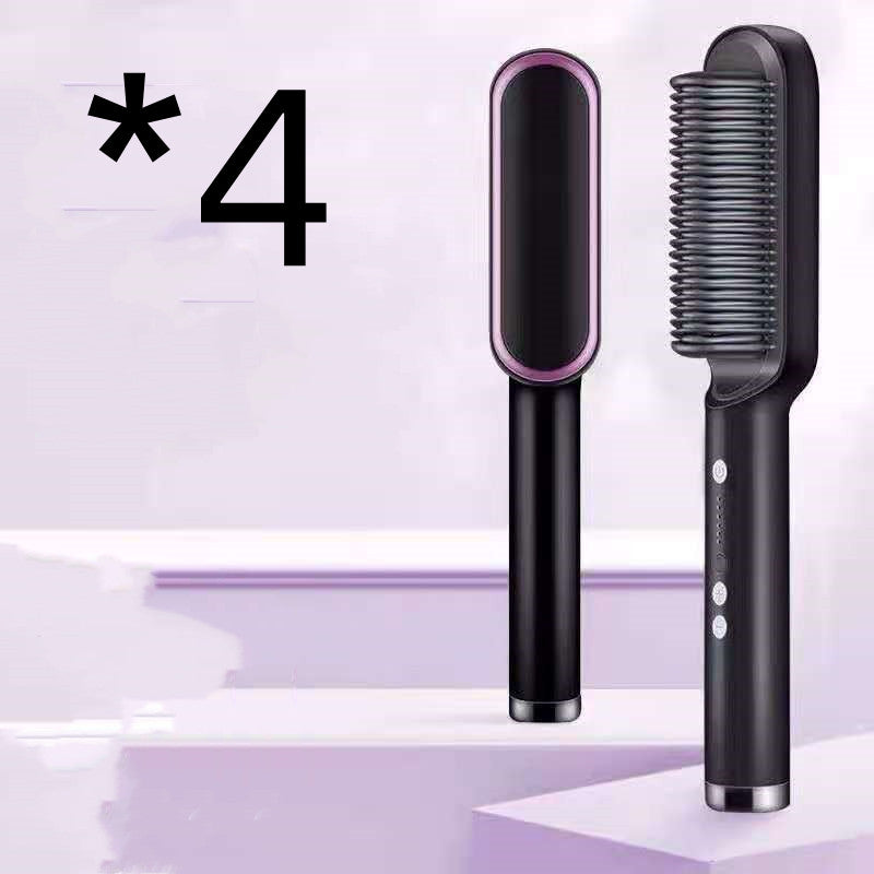 Professional 2-in-1 Ionic Hair Straightener Brush