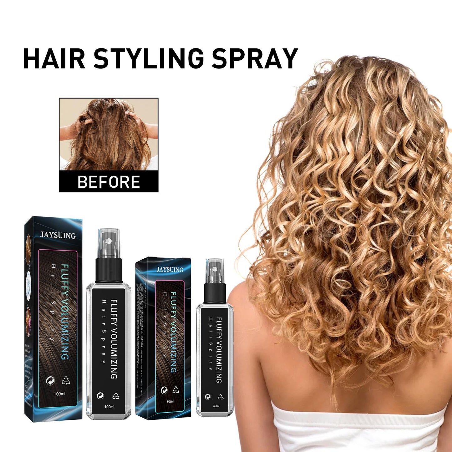 Volumizing Hair Setting Spray with Niacinamide - Long-Lasting Hold 100ml