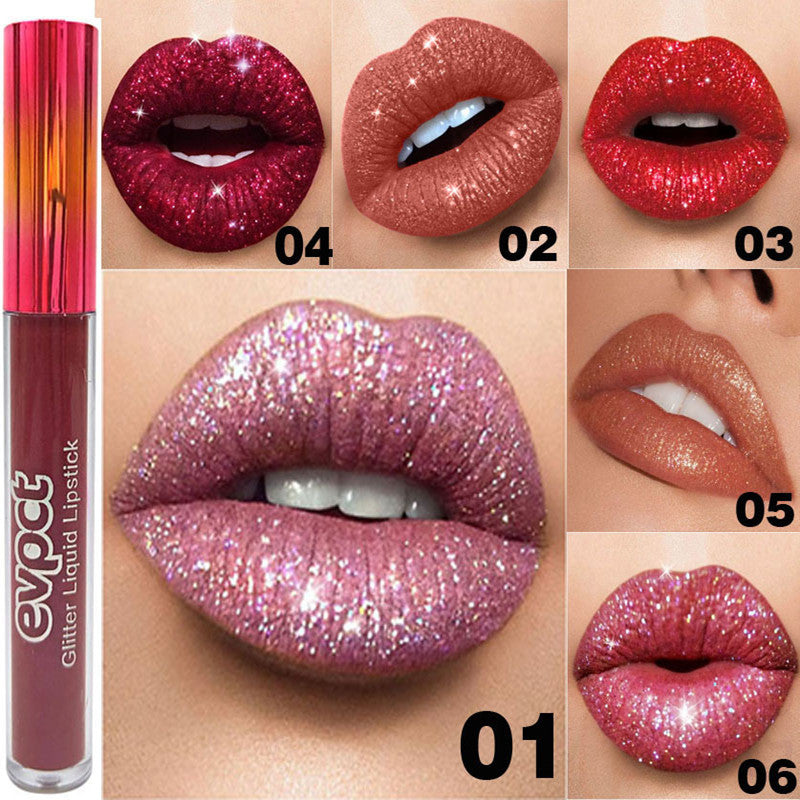 Flash Diamond Metallic Lip Gloss – High Shine Finish | 6 Shades