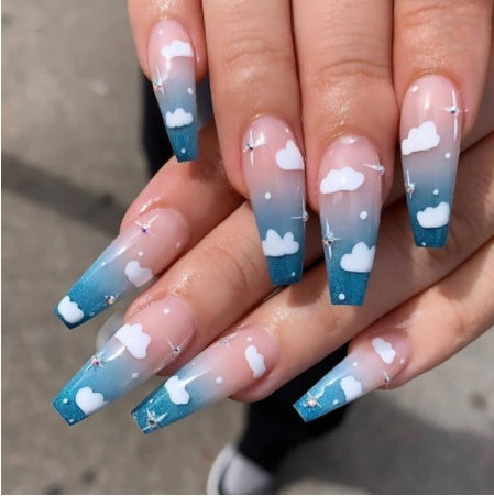Press-On Nails – Soft False Nails Set 24 Pieces