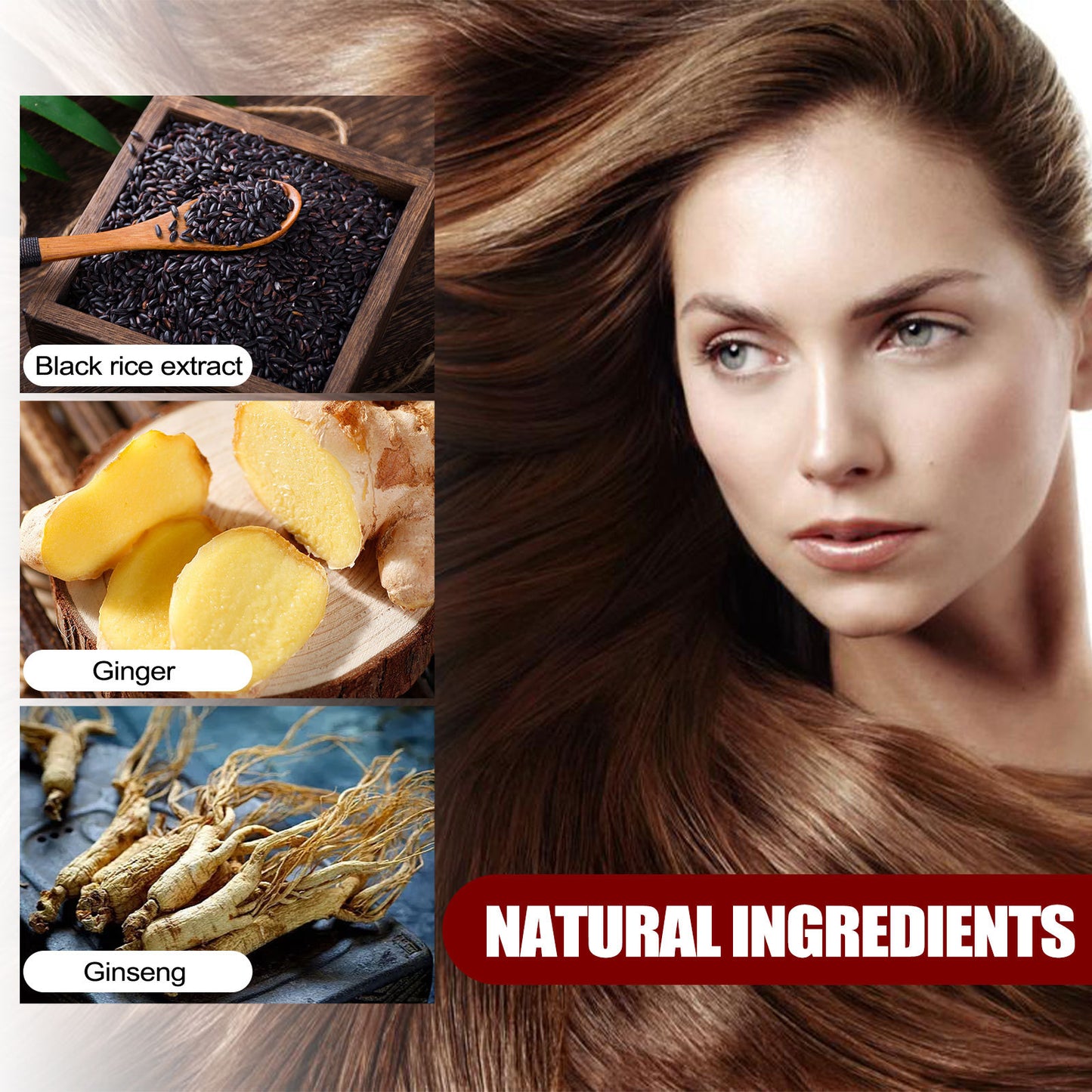 Black Rice Hair Growth Spray - Ginger & Ginseng Scalp Treatment