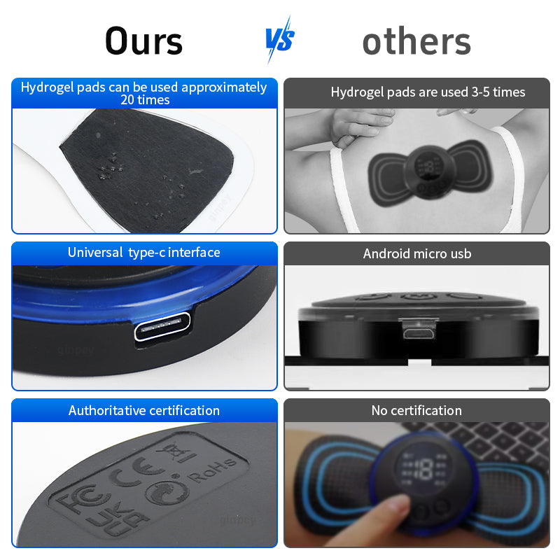 Smart Wireless Massage Patch – Full Relief for Neck, Shoulders & Upper Back