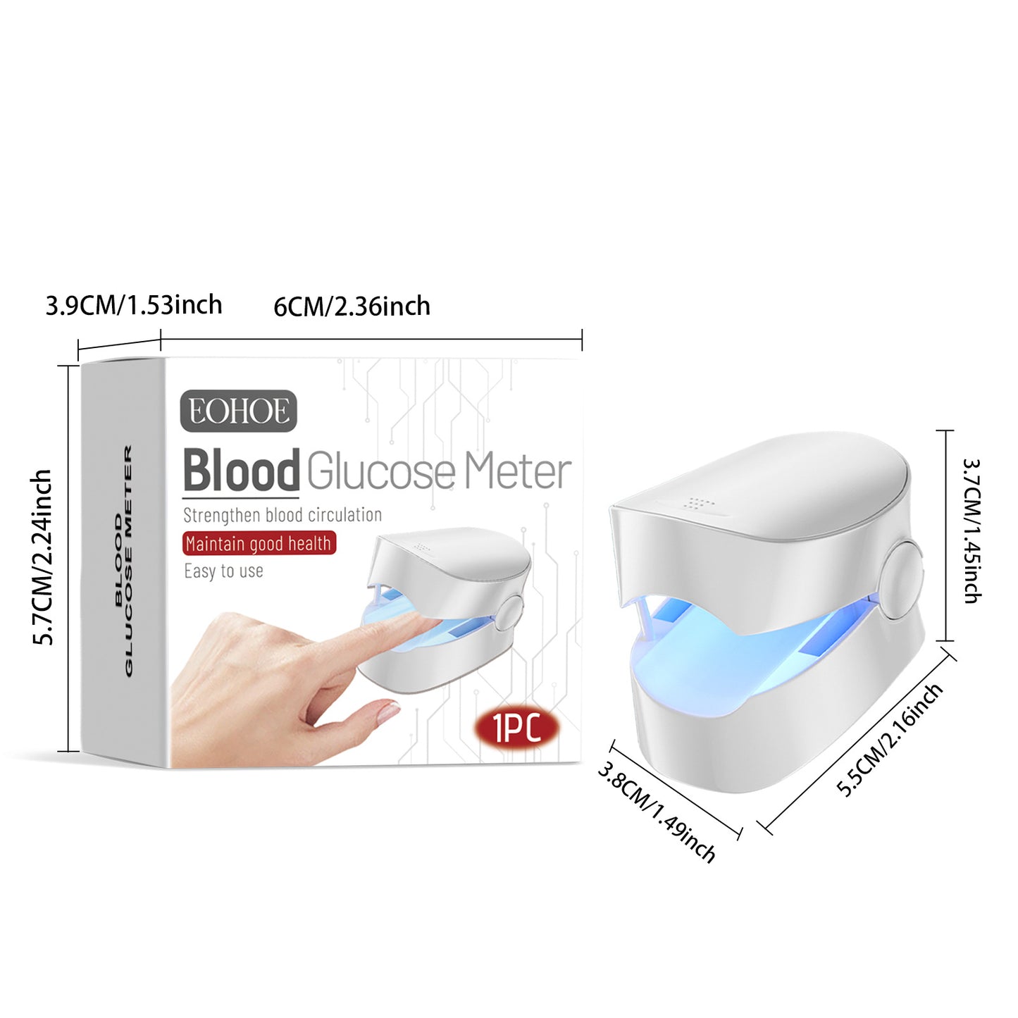 Non-Invasive Blood Glucose Meter – No Needles, No Pain