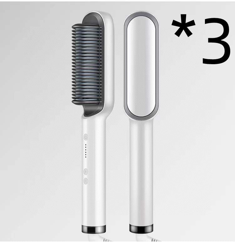 Professional 2-in-1 Ionic Hair Straightener Brush