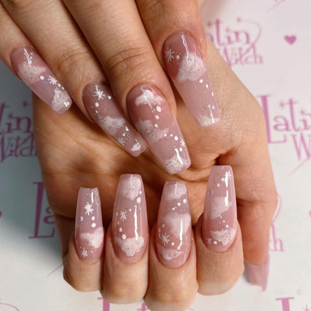 Press-On Nails – Soft False Nails Set 24 Pieces