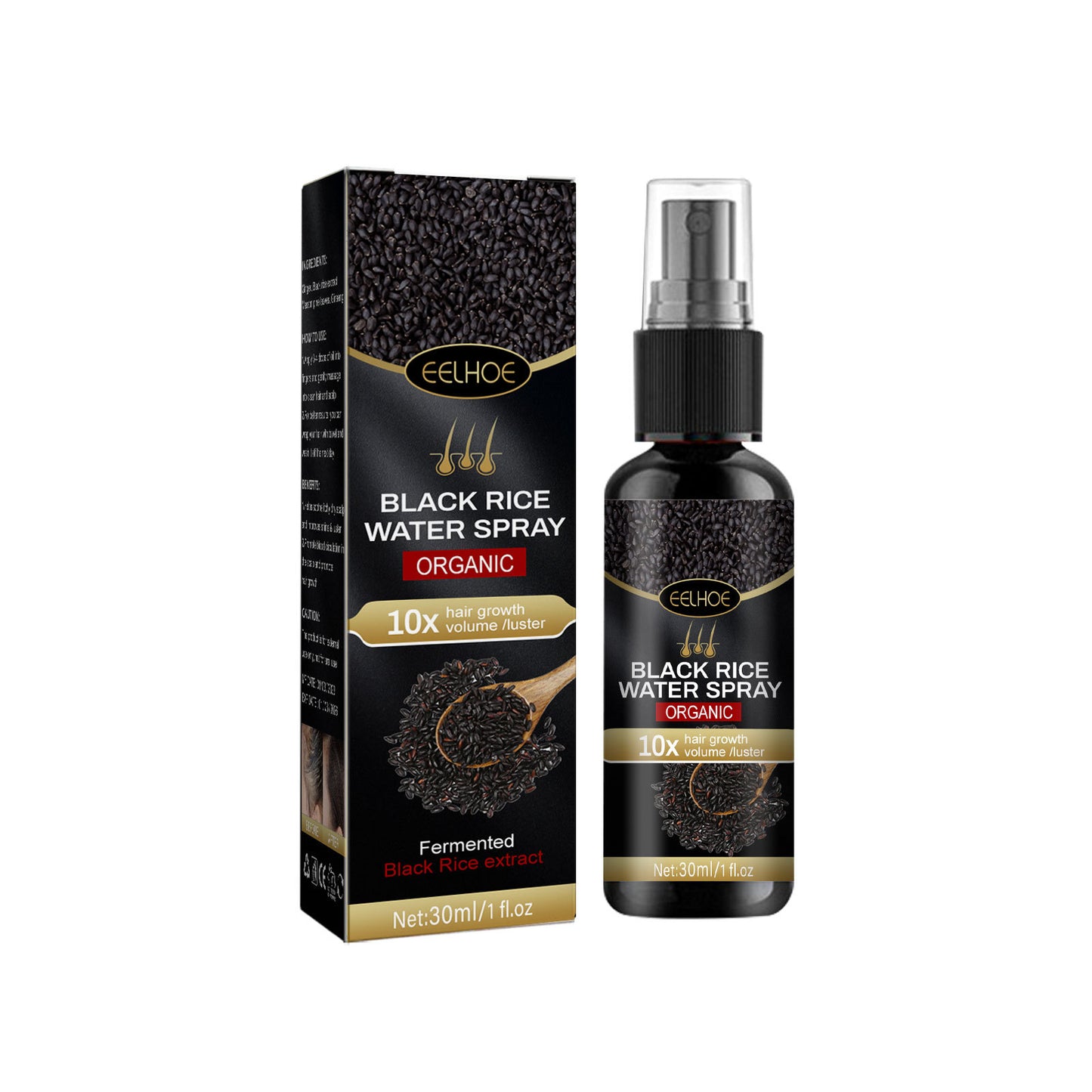 Black Rice Hair Growth Spray - Ginger & Ginseng Scalp Treatment