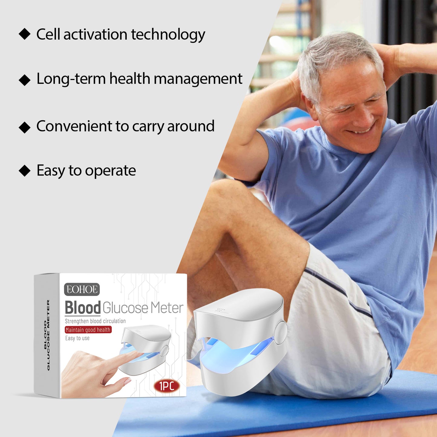 Non-Invasive Blood Glucose Meter – No Needles, No Pain
