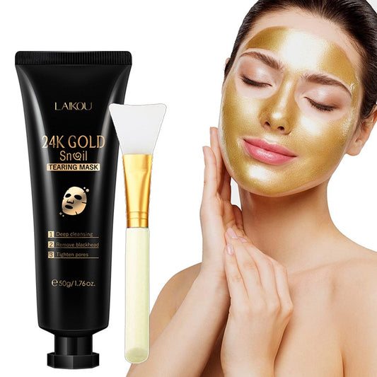 Glow Like Gold – Snail Mucin Peel-Off Mask for Radiant, Hydrated Skin