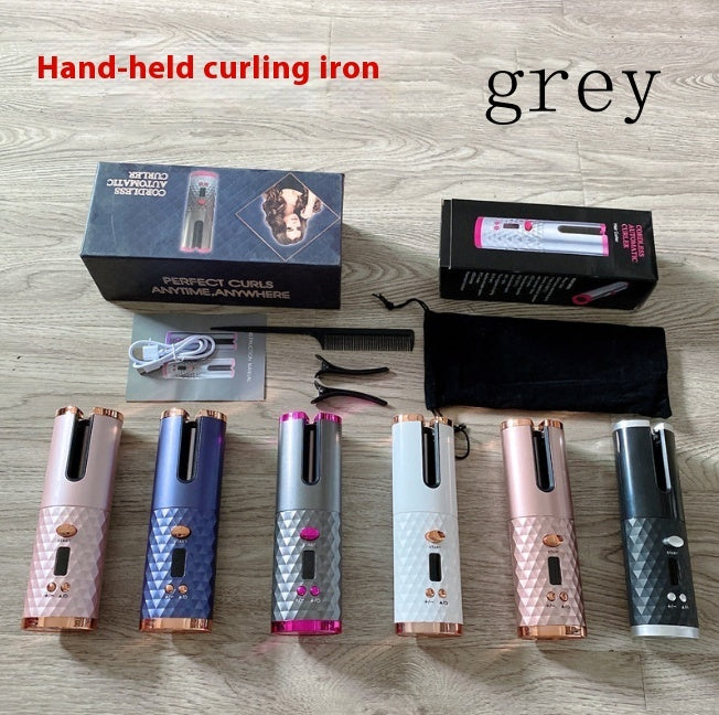 Wireless Automatic Hair Curler — USB Cordless with Color Screen