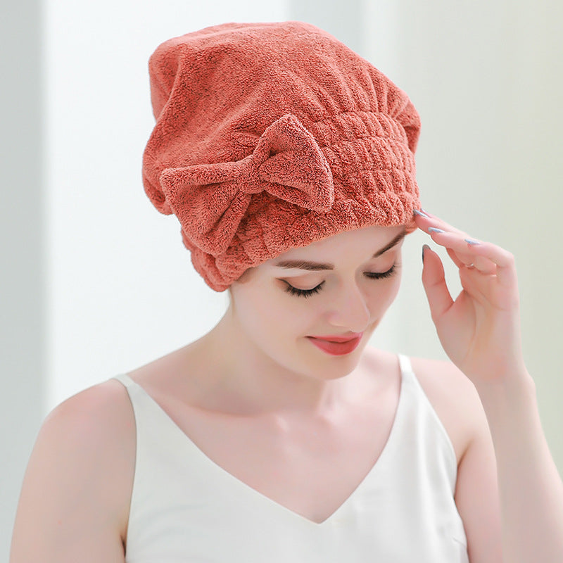 Bow Princess Hair Turban – Absorbent Quick-Dry Towel | Bamboo Charcoal Fiber