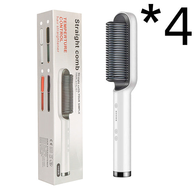 Professional 2-in-1 Ionic Hair Straightener Brush