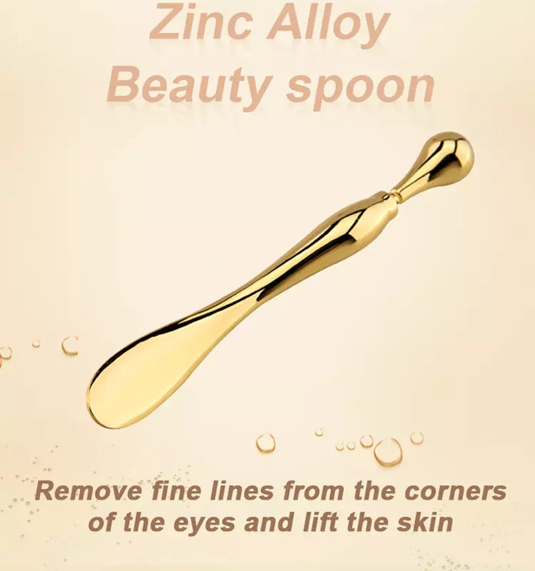 Golden Eye Cream Massager Wand | Zinc Alloy Applicator & Roller