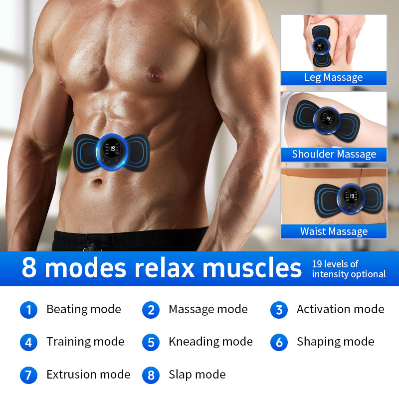 Smart Wireless Massage Patch – Full Relief for Neck, Shoulders & Upper Back