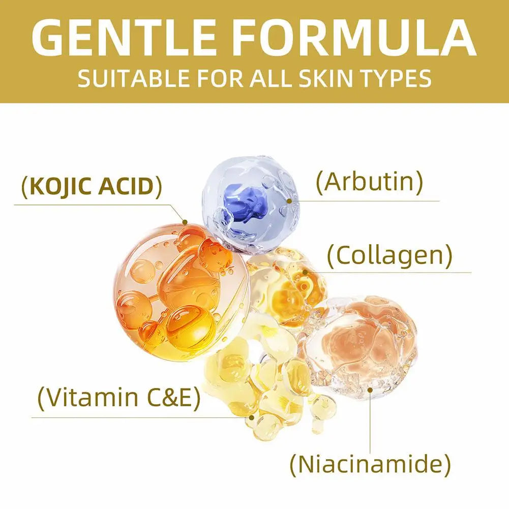 Kojic Acid Face Cream Lotion Glutathione Vitamin C Even Skin Tone Deep Hydrating Nourishing Moisturizer Radiance Skincare