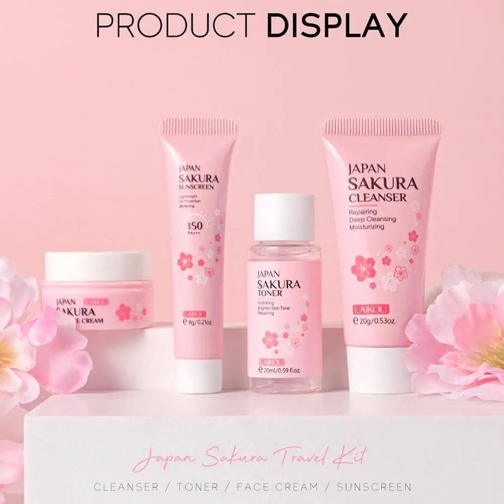 Eleeles Skin Care Gift Set – Cleanser, Serum, Eye Cream & Moisturizer