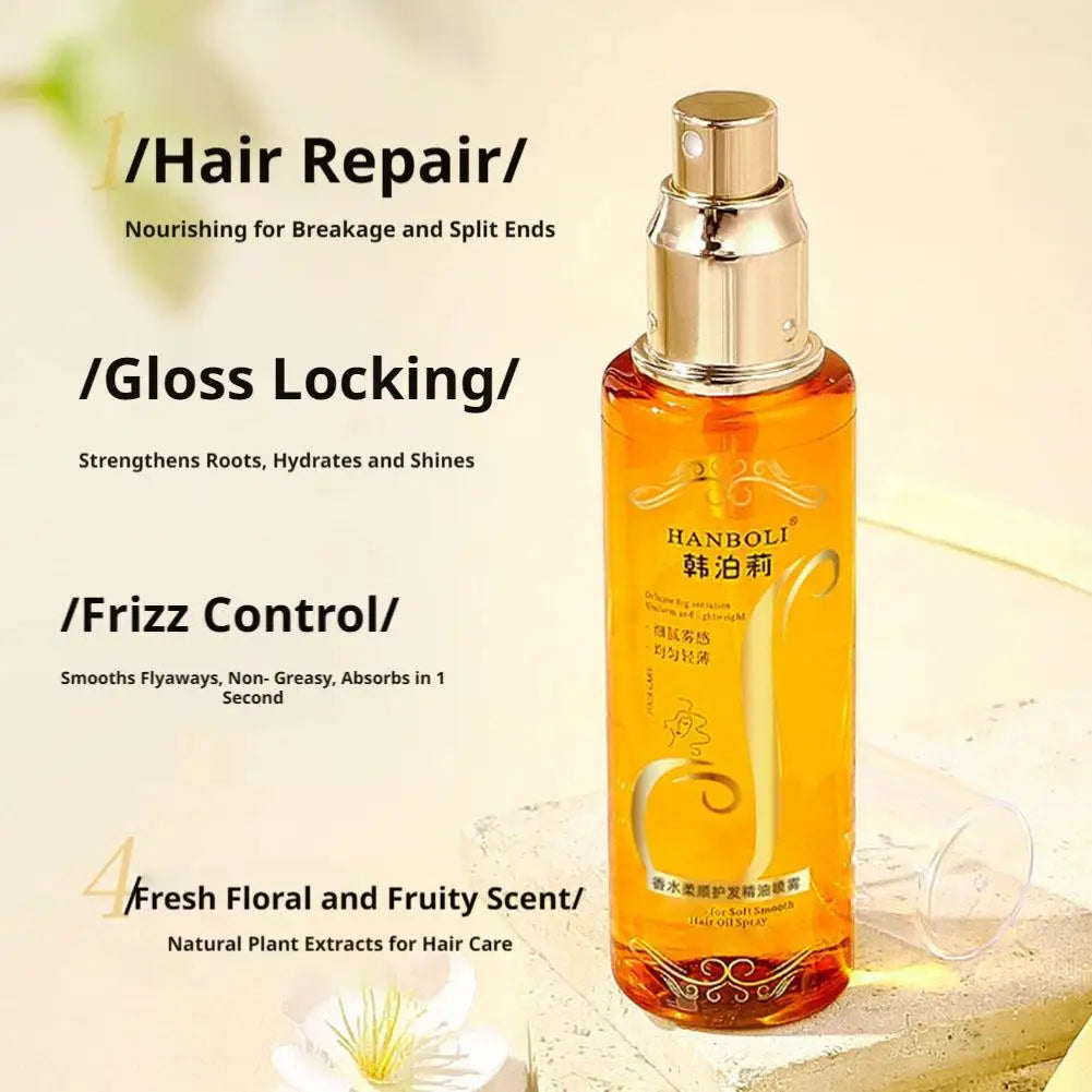 Eleeles Nourishing Hair Oil Spray – Anti-Frizz, Deep Hydration & Long-Lasting Fragrance, 100ml