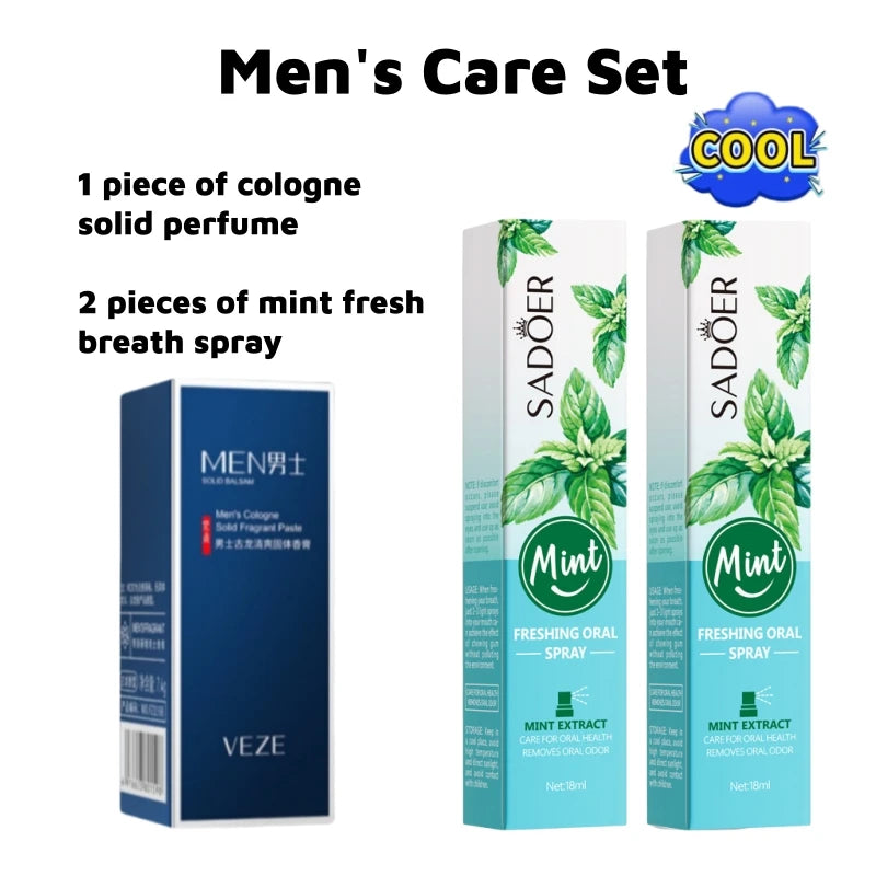 Eleeles Men's Solid Perfume Stick – Light & Fresh Scent, Portable Travel Size