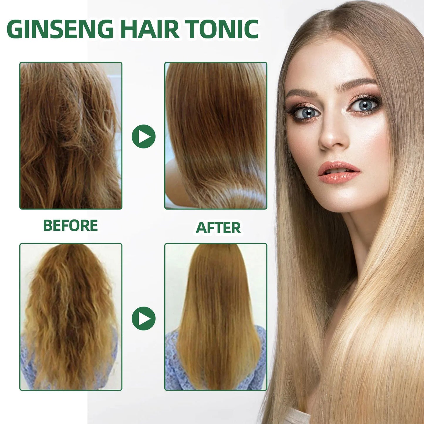 Eleeles Ginseng Hair Tonic Spray – Anti Hair Loss, Scalp Nourishment & Growth Serum