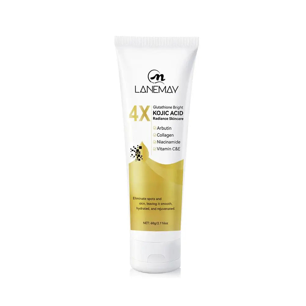 Kojic Acid Face Cream Lotion Glutathione Vitamin C Even Skin Tone Deep Hydrating Nourishing Moisturizer Radiance Skincare