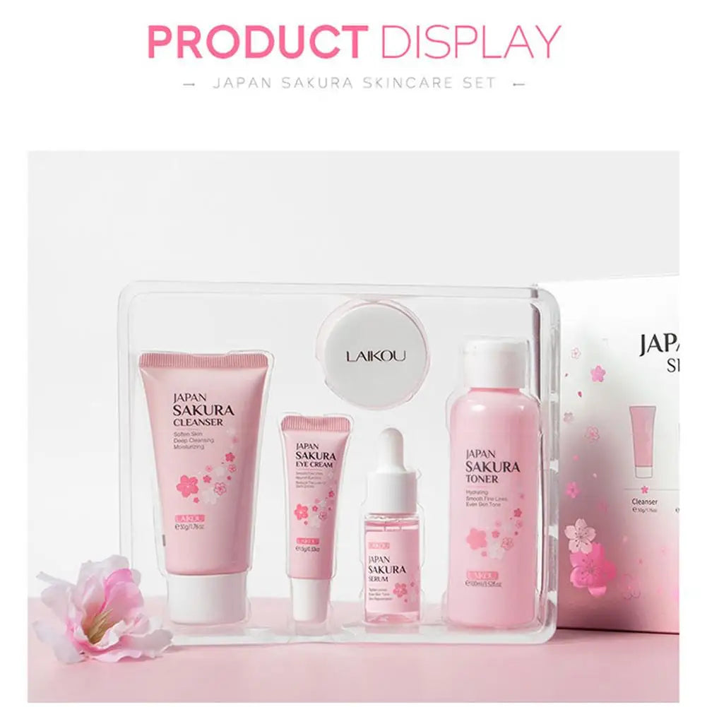 Eleeles Skin Care Set – Face Cream, Serum, Toner, Cleanser & Eye Cream