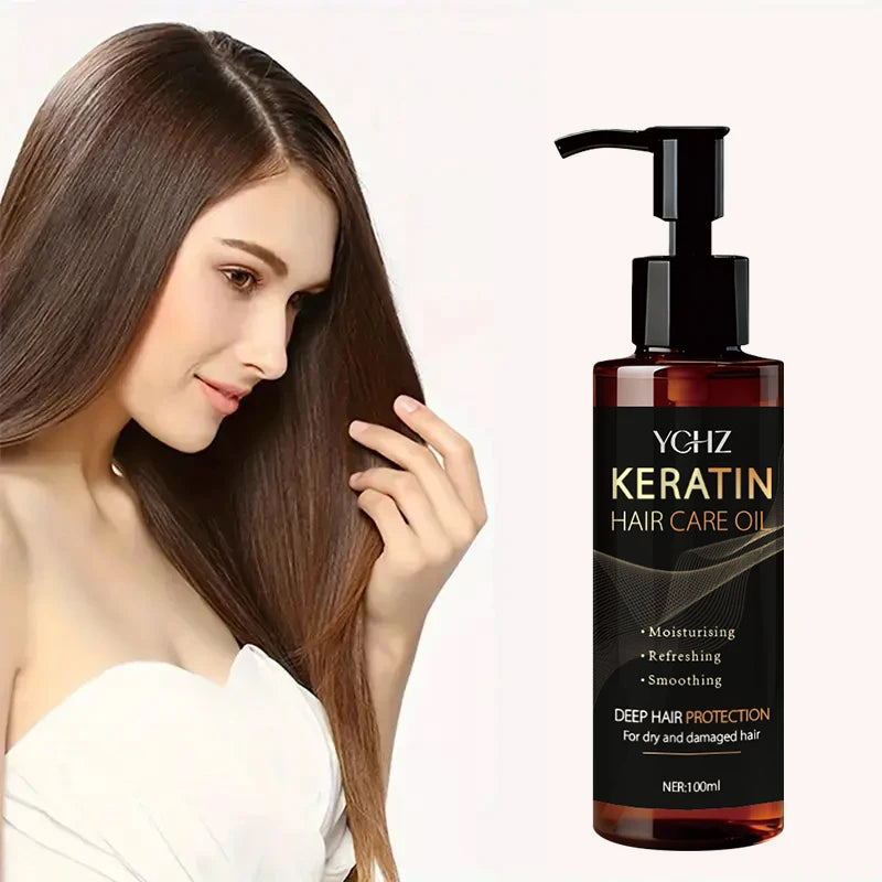 Eleeles Keratin Hair Oil – Instant Shine, Frizz Control & Deep Moisture, 100ml