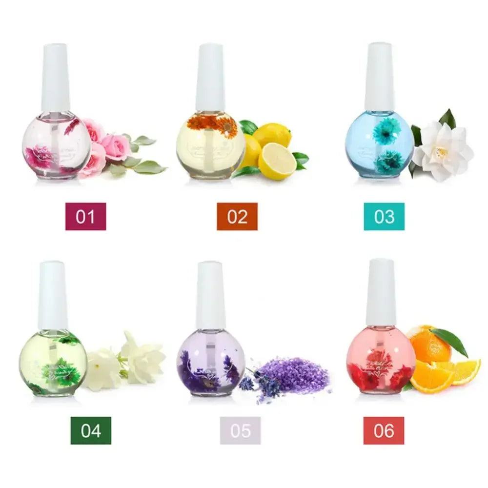 Eleeles Cuticle Oil with Dried Flowers – Natural Nail Nourishment & Repair, 15ml