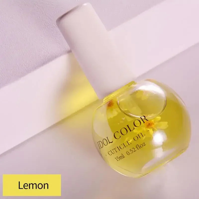 Eleeles Cuticle Oil with Dried Flowers – Natural Nail Nourishment & Repair, 15ml