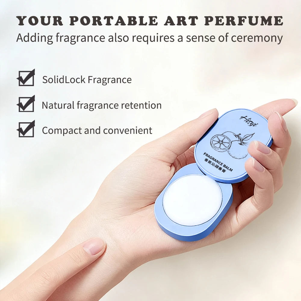 Eleeles Solid Perfume Balm – Long-Lasting Floral Scents, Vegan & Skin-Friendly 3 Scents