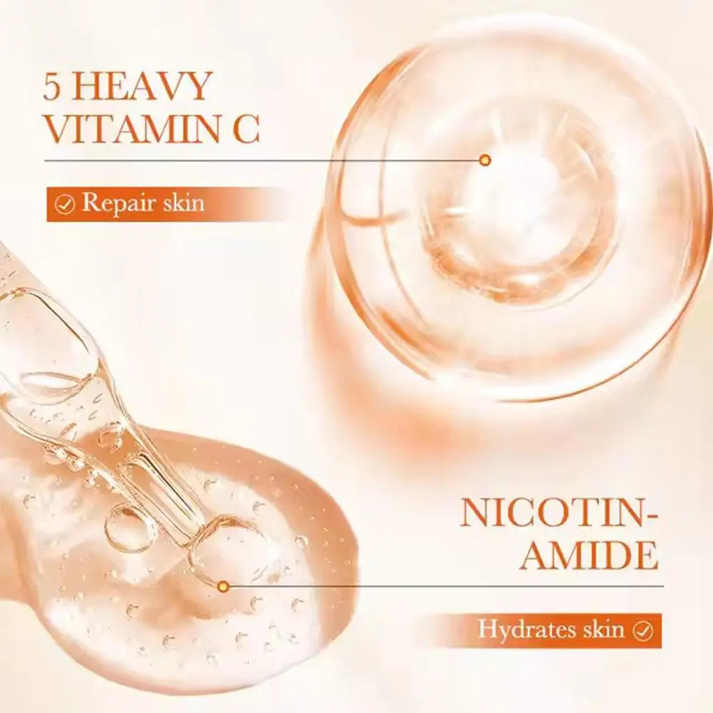 SADOER 5X VC Skin Care Set Face Cleanser Eye Cream Niacinamide Brightening Anti Oxidation Collagen Boost Firming Facial Care