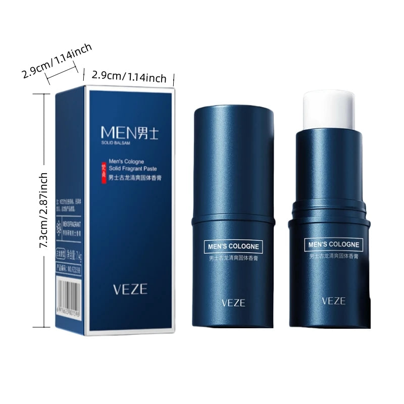 Eleeles Men's Solid Perfume Stick – Light & Fresh Scent, Portable Travel Size