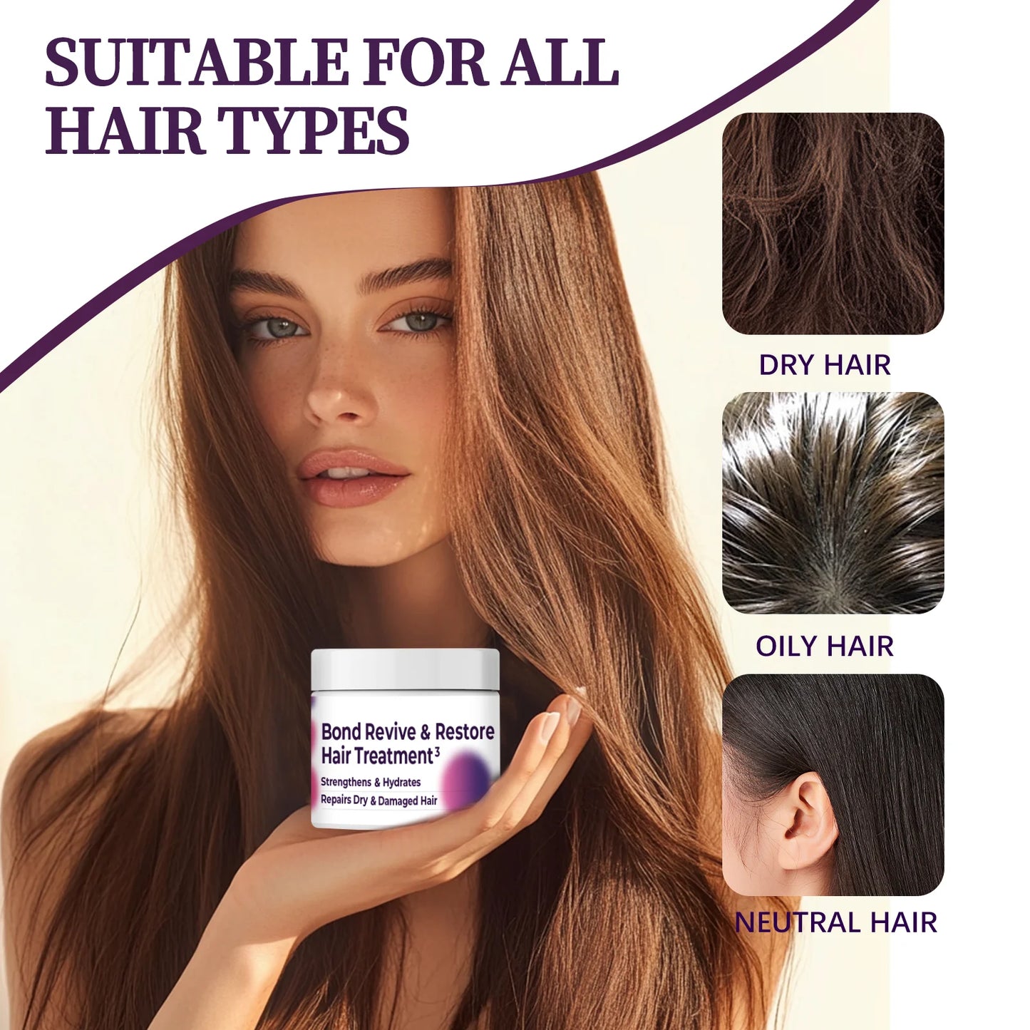 Eleeles Bond Revive & Restore Hair Conditioner Mask – Repairs Frizzy, Dry & Damaged Hair 50ml