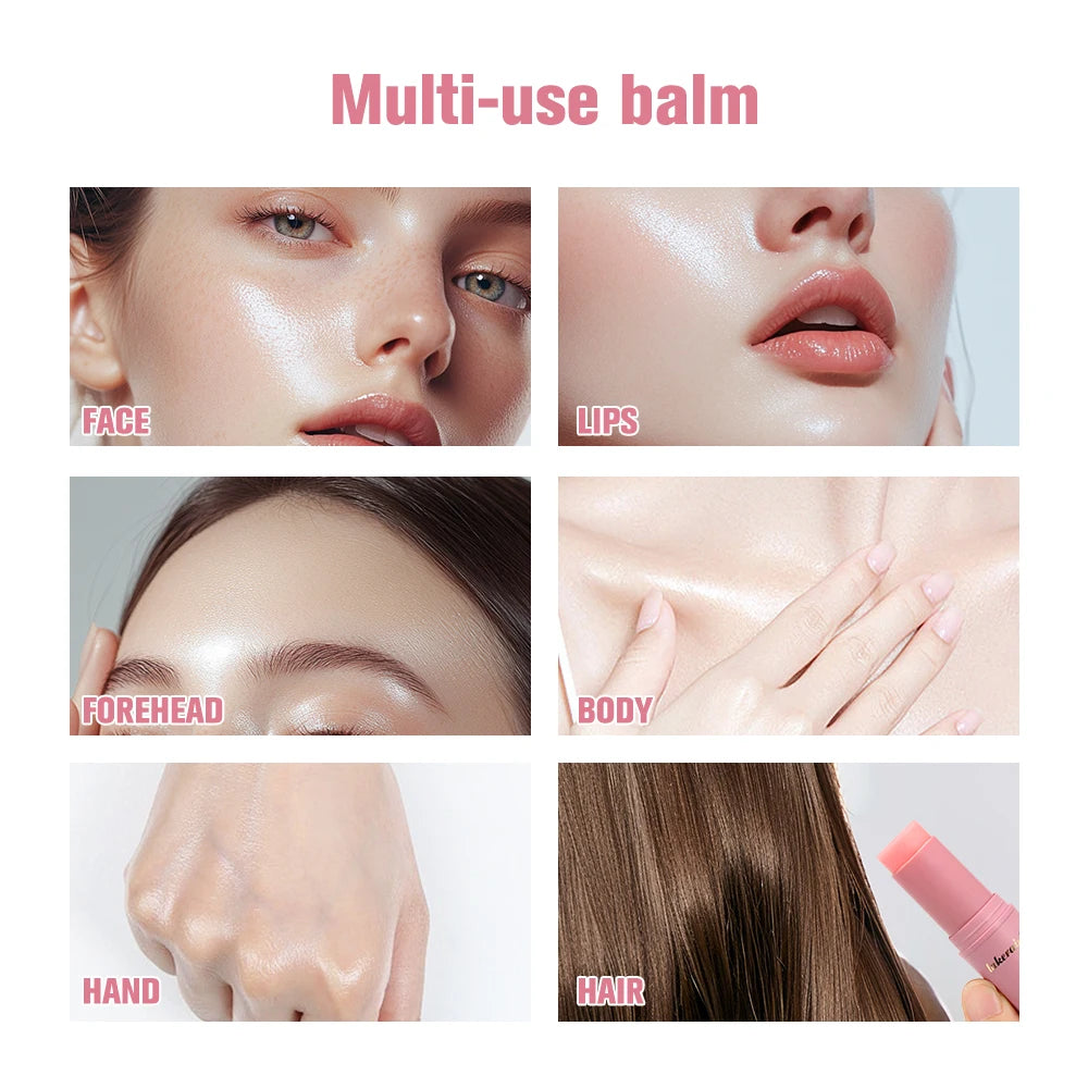 Eleeles Korean Pink Hydrating Balm Stick – Deep Moisture & Makeup Base