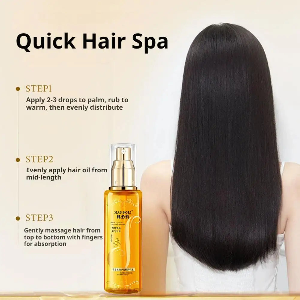 Eleeles Nourishing Hair Oil Spray – Anti-Frizz, Deep Hydration & Long-Lasting Fragrance, 100ml