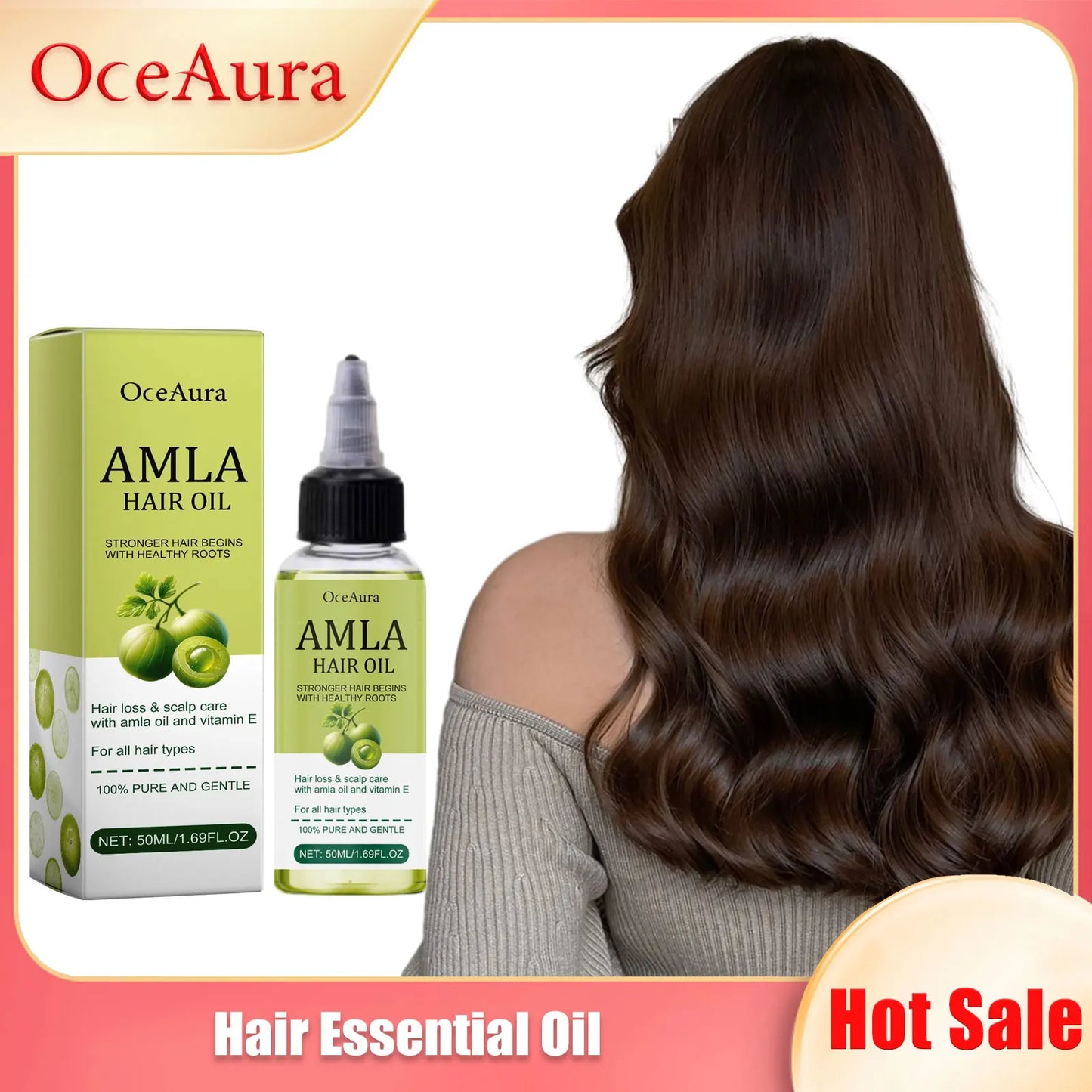 Eleeles Hair Growth Essential Oil Serum – Repairs, Nourishes & Promotes Regrowth, 50ml