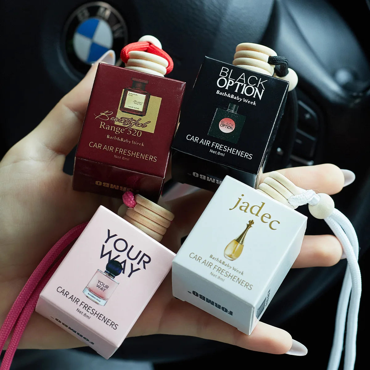 Car Glass Aromatherapy Air Freshener Pendant 8ml