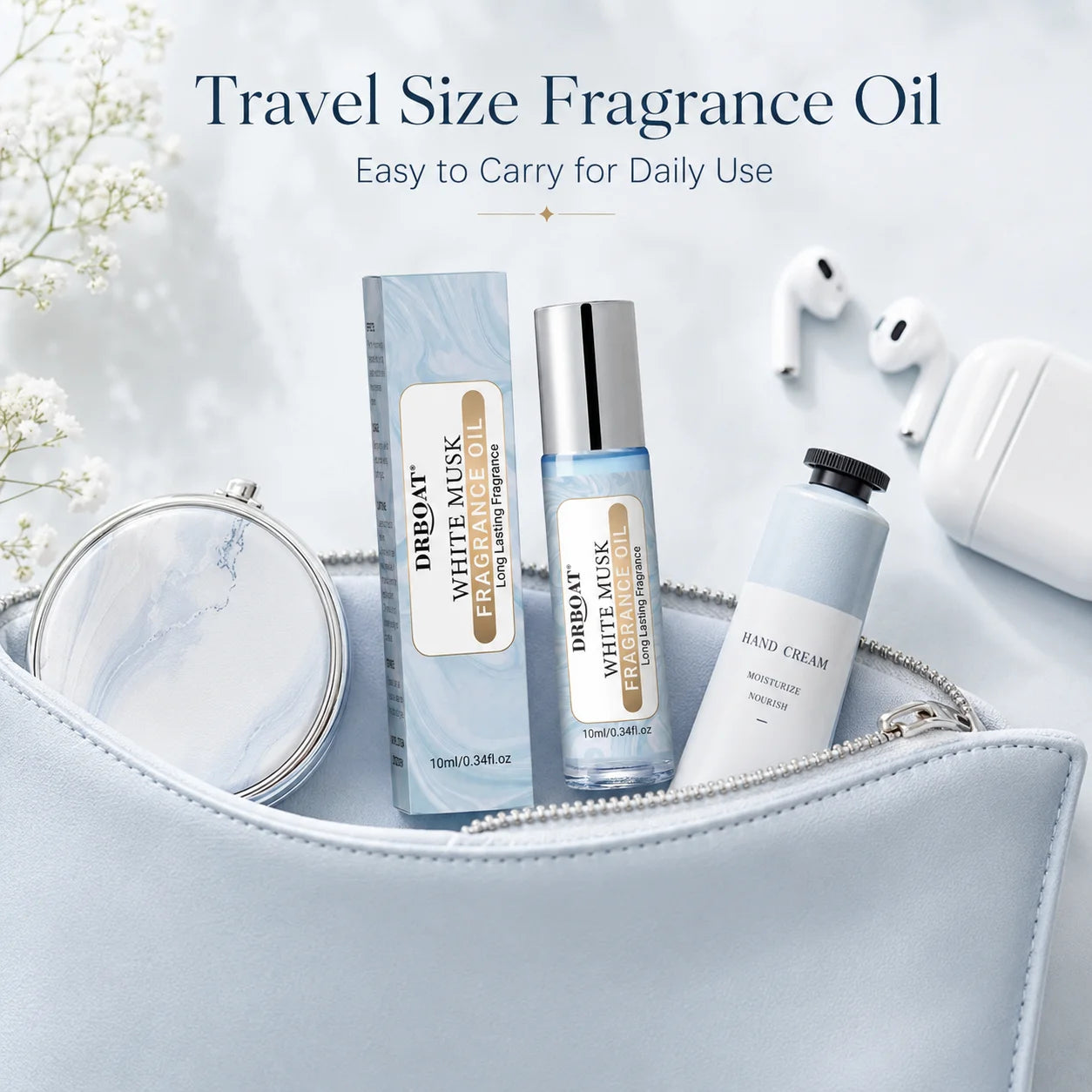 Eleeles White Musk Pheromone Oil – Alcohol-Free Body Fragrance Oil for Dating 10ml & 20ml
