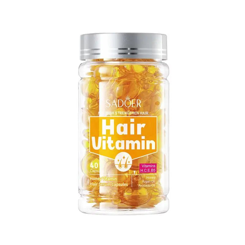 Eleeles Bee-Infused Hair Care Essence Capsules – Repair, Smooth & Nourish with Vitamins A, E, H & B5