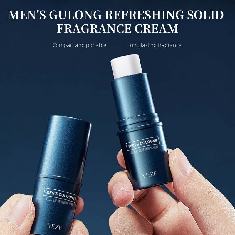 Eleeles Men's Solid Perfume Stick – Light & Fresh Scent, Portable Travel Size