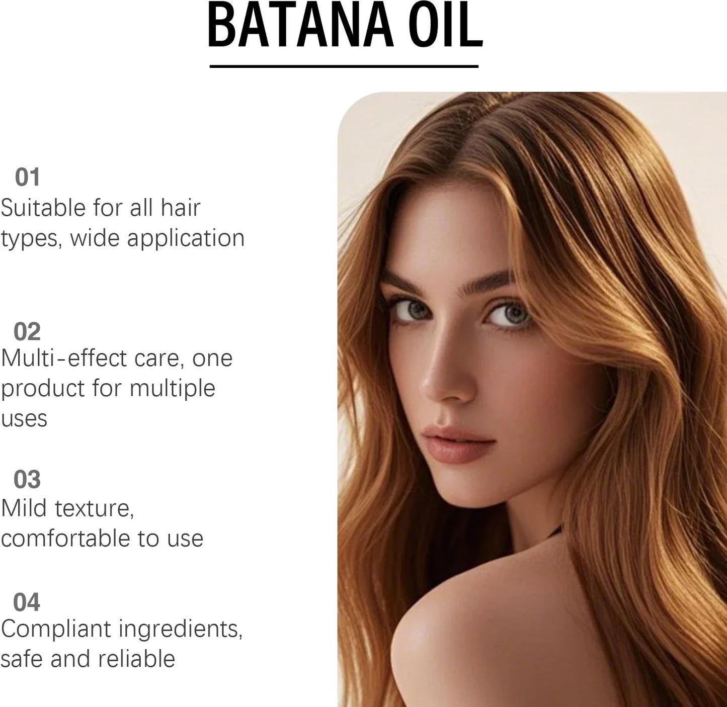 Batana Hair Care Oil - Gentle and Smooth, Nourishes Hair, Volumizing Hair Care Oil