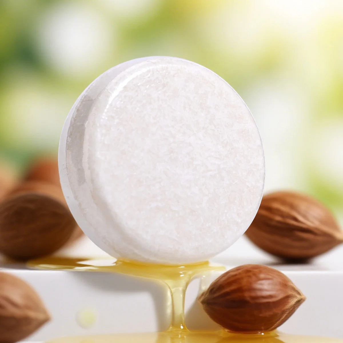 Eleeles Plant Oil Hair Conditioner Soap – Argan, Coconut & Jojoba Oil, Deep Nourishment 60g