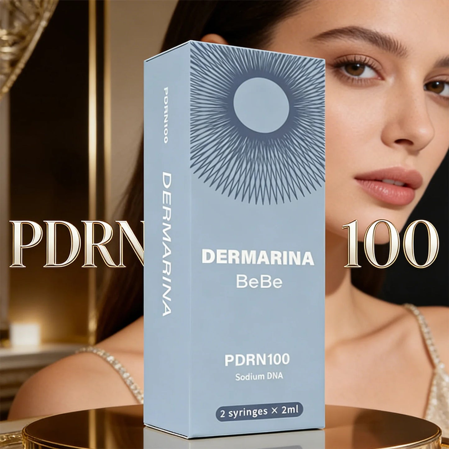 Facial hyaluronic acid skin care product PDRN serum Sodium DNA BeBe Korean skin care set