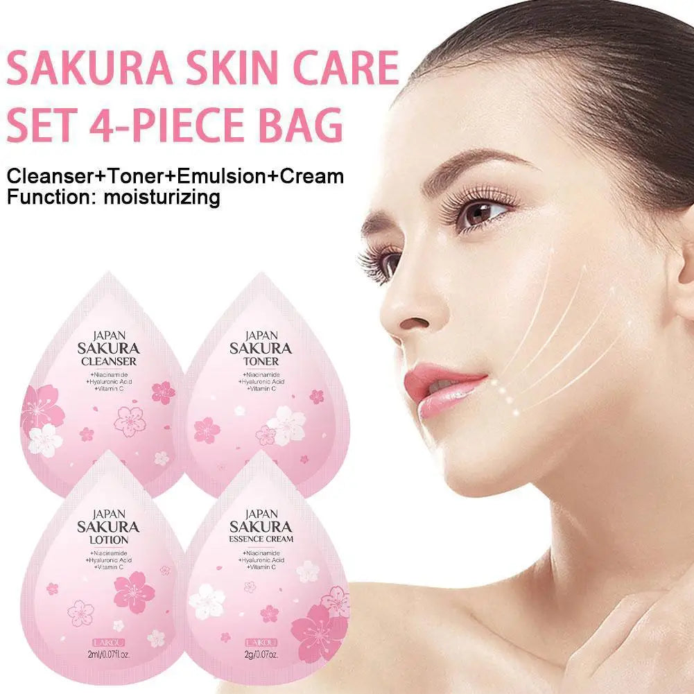 Eleeles Hydrating Skin Care Set – 10-Piece Mini Travel Kit | Cleanser, Toner, Lotion & Cream