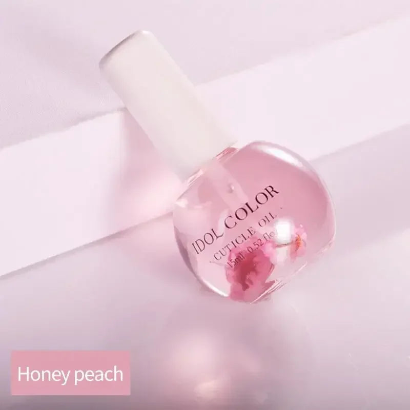 Eleeles Cuticle Oil with Dried Flowers – Natural Nail Nourishment & Repair, 15ml